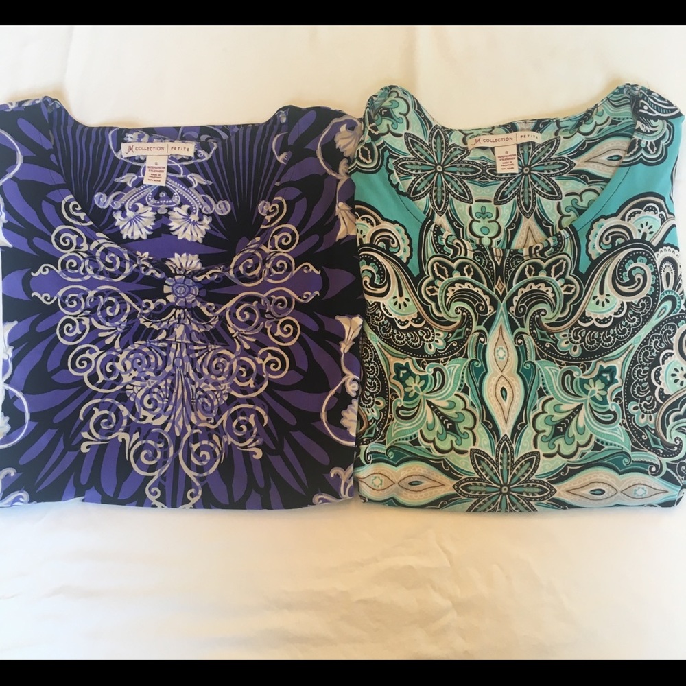 Bundle of 2 “JM Collection” Flutter Sleeve tops